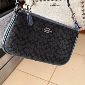 ‼️LISTING IS ONLY FOR THE BLACK AND BLUE MONOGRAM COACH BAG‼️